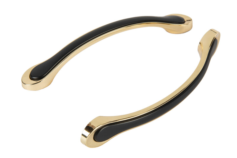 Curved Handles Gold with Black Trim - Image 2