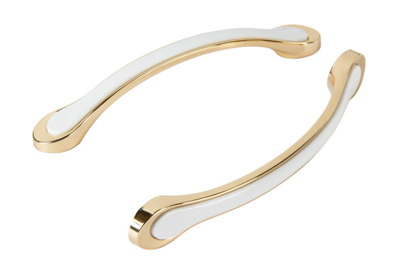 Curved Handles Gold with White Trim - Image 2