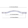 Double Hole Centers Handles - Chrome - Image 3
